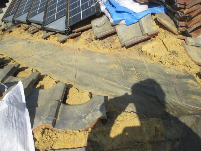 播磨町で既存谷板金の解体